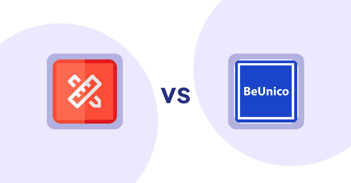 Shopify Product Display Apps: RT: Size Chart, Size Guide vs. BeUnico