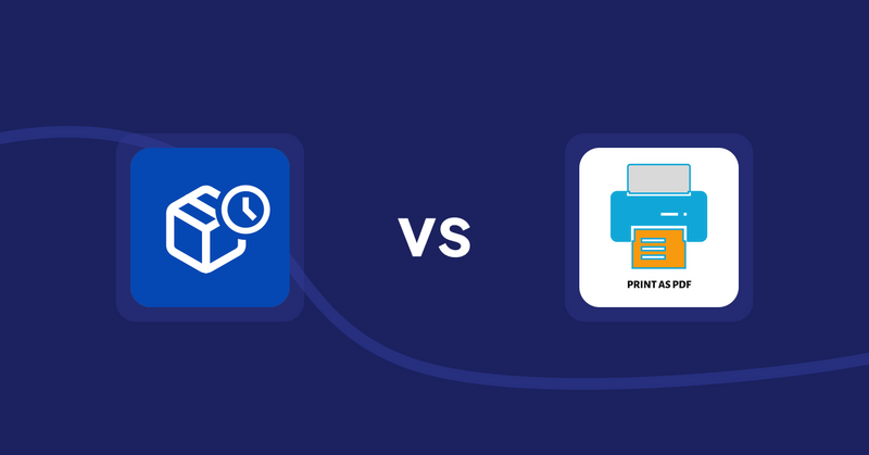 Shopify Product Display Apps: PreOrder Alpha vs. LitPDP ‑ Print as PDF