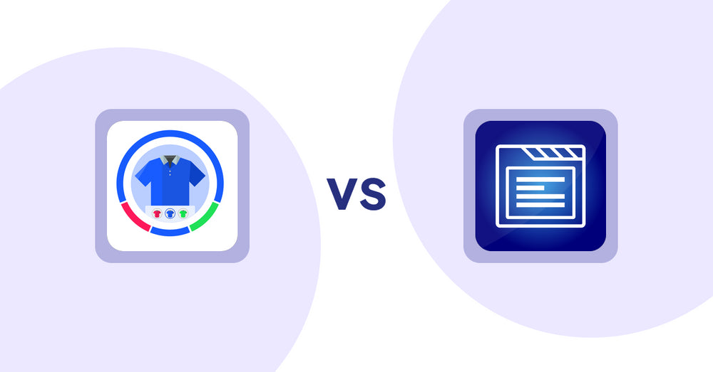 Shopify Product Display Apps: EVS ‑ Easy Variation Swatches vs My Tabs 2.0