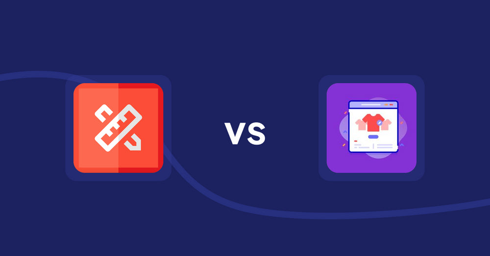 Shopify Product Display Apps: RT: Size Chart, Size Guide vs Variant Title Magic