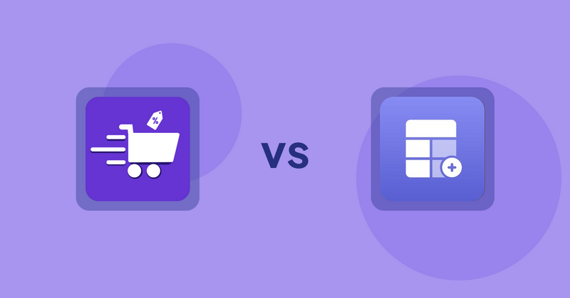 Shopify Product Display Apps: Cypher Bulk Order Page & Price vs Eazy Specification Tags Table