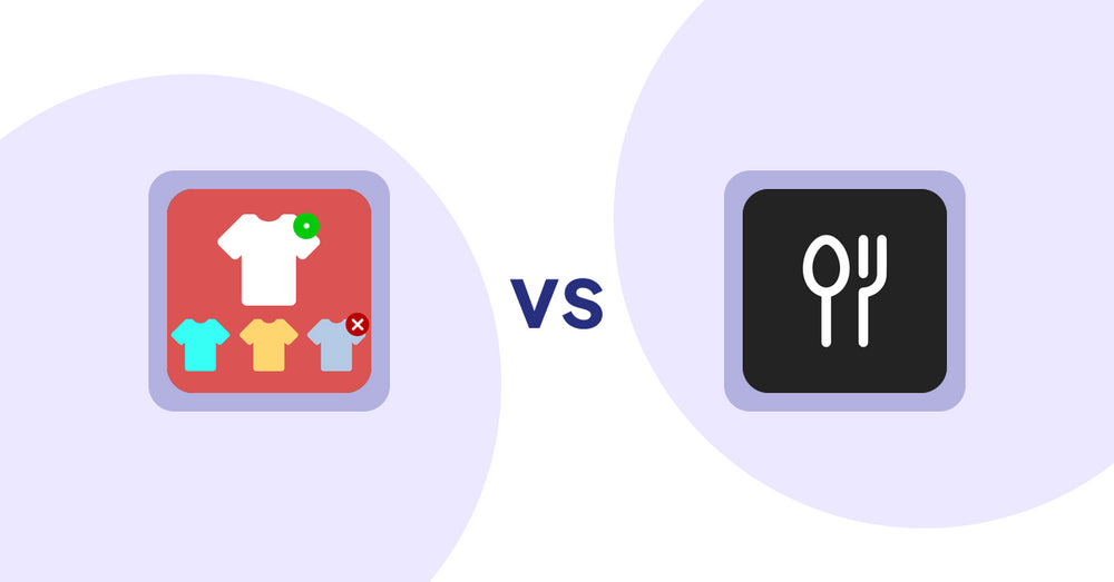 Shopify Product Display Apps: ST: Product & Collection Sort vs ServeUp ‑ Restaurant Menu