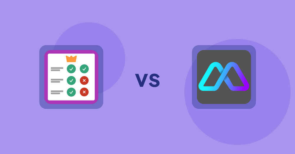 Shopify Product Display Apps: Pretty Comparison Tables vs Metadrob: Create Virtual Store