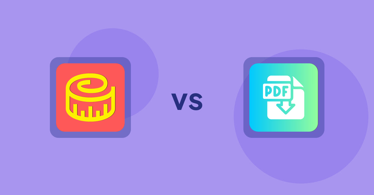 Shopify Product Display Apps: Snake Size Chart & Size Guide vs Hukify ‑ PDF Catalog Printer