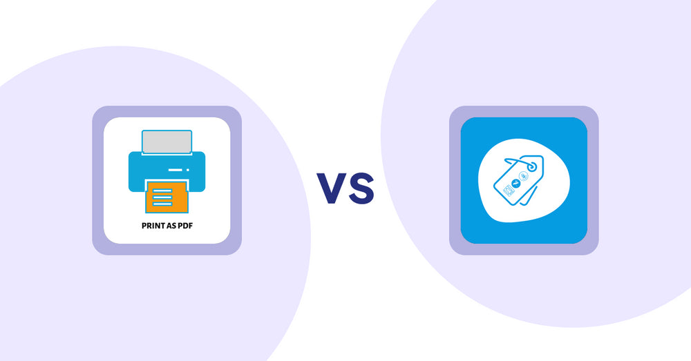 Shopify Product Display Apps: LitPDP ‑ Print as PDF vs Extendons Product Tag Images