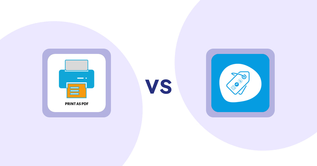 Shopify Product Display Apps: LitPDP ‑ Print as PDF vs Extendons Product Tag Images