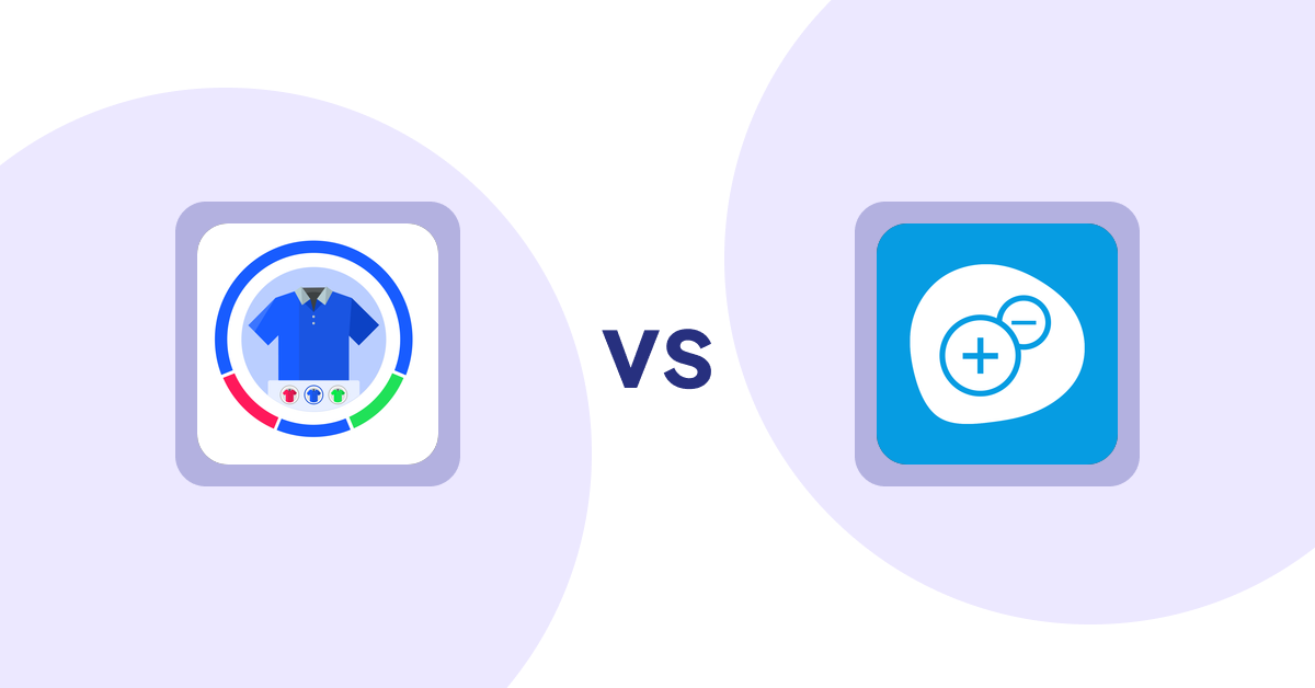 Shopify Product Display Apps: EVS ‑ Easy Variation Swatches vs Extendons Quantity Selector