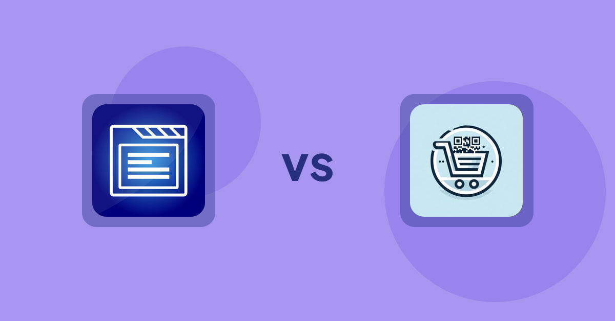 Shopify Product Display Apps: My Tabs 2.0 vs. QR Cartify