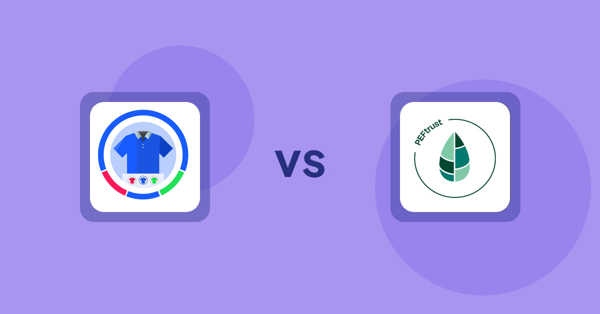 Shopify Product Display Apps: EVS - Easy Variation Swatches vs Peftrust