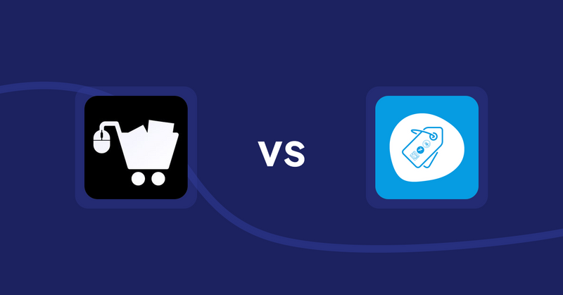 Shopify Product Display Apps: LM Add To Cart Sticky vs Extendons Product Tag Images