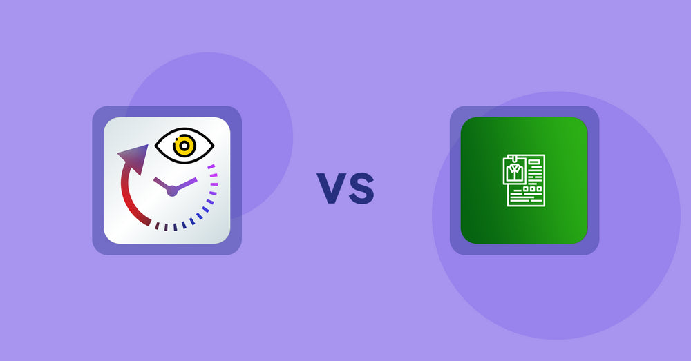 Shopify Product Display Apps: JustViewed ‑ Recently Products vs OC Product Size Chart