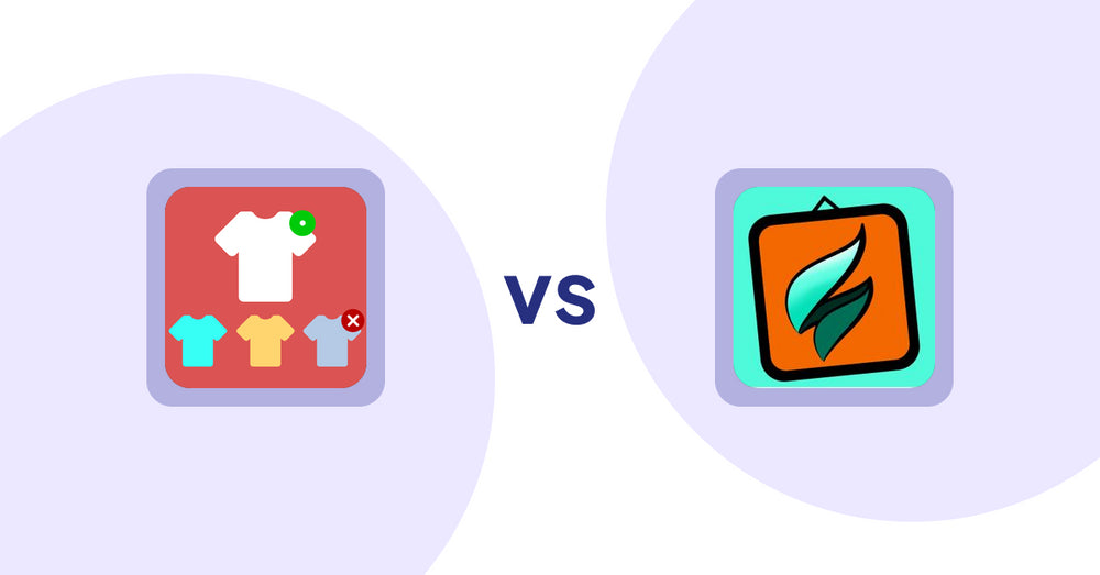 Shopify Product Display Apps: ST: Product & Collection Sort vs SMART ‑ Art Product Builder