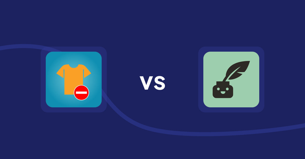 Shopify Product Display Apps: Products Unavailable vs Copybuddy