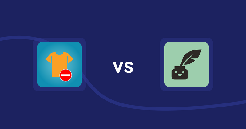 Shopify Product Display Apps: Products Unavailable vs Copybuddy
