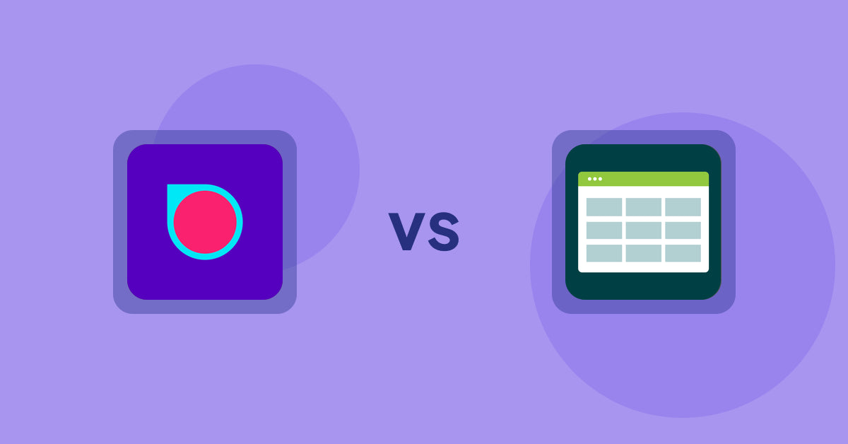 Shopify Product Display Apps: Spotlight: Video Loops vs Product Table