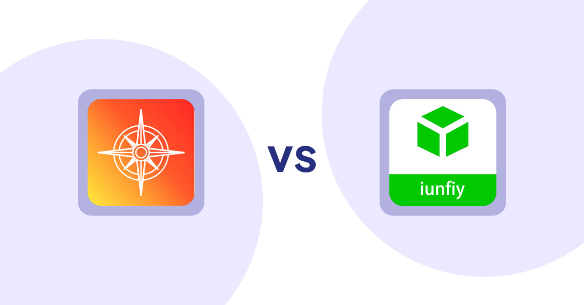 Shopify Product Display Apps: Compass Navigation vs. iunfiy • Related Products