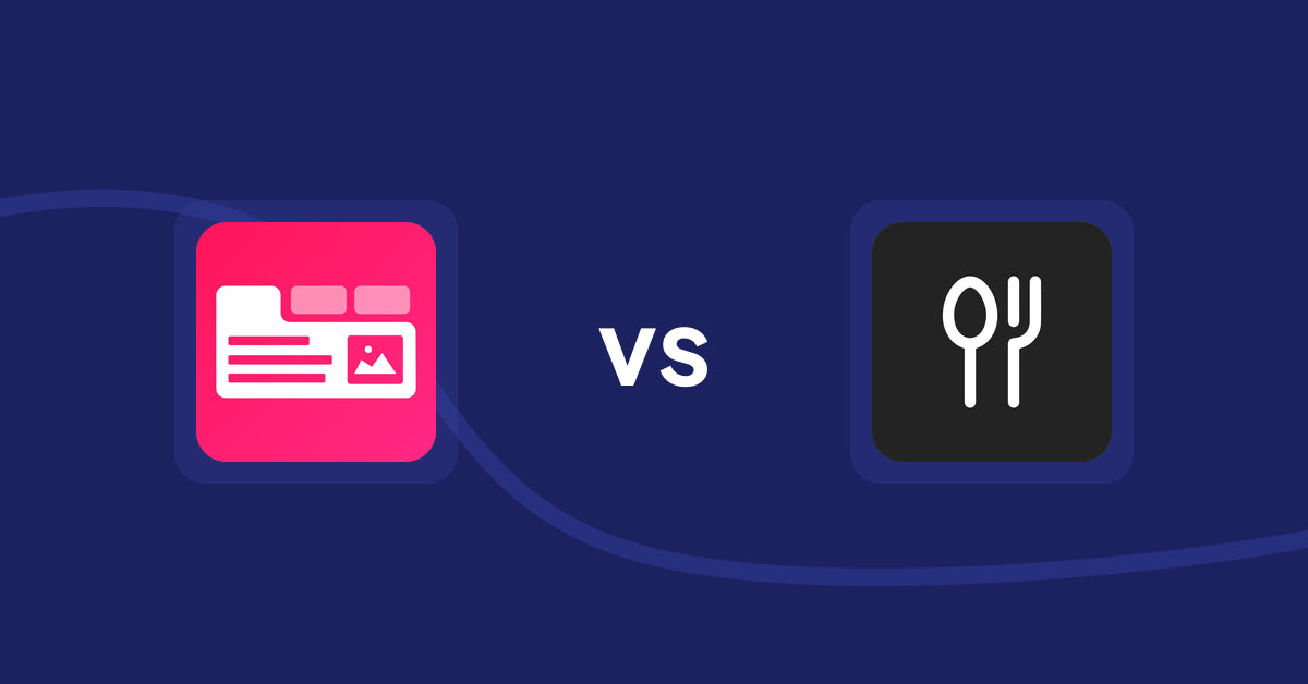Shopify Product Display Apps: Tabs+ Product Descriptions vs ServeUp ‑ Restaurant Menu
