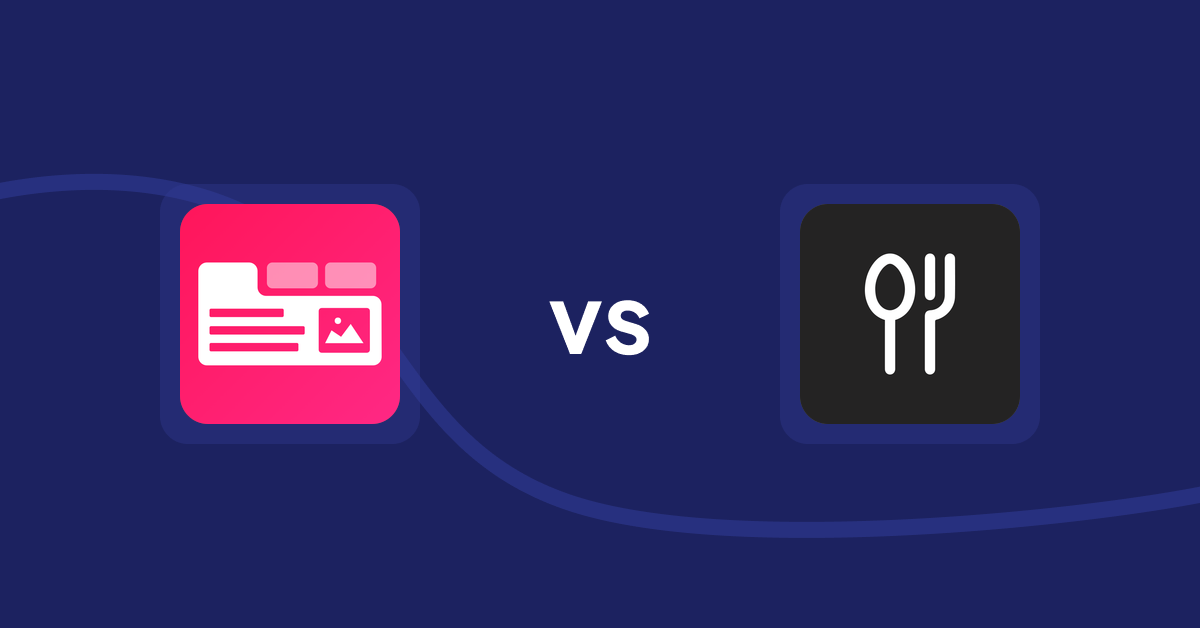 Shopify Product Display Apps: Tabs+ Product Descriptions vs ServeUp ‑ Restaurant Menu