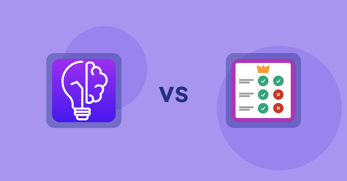 Shopify Product Display Apps: GoWise: AI Product Description vs Pretty Comparison Tables