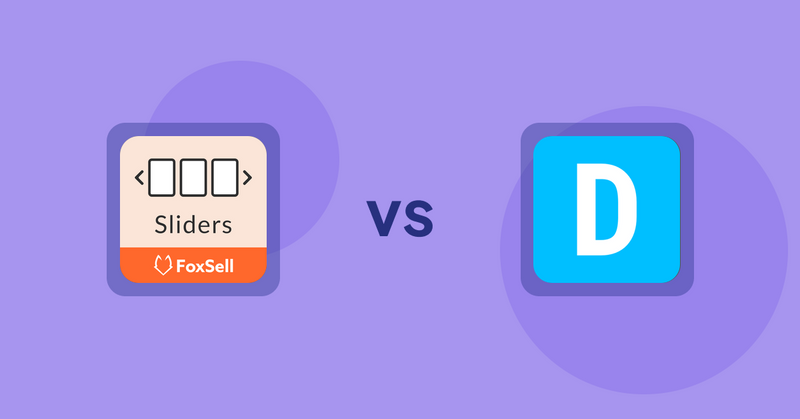 Shopify Product Display Apps: FoxSell Slider & Carousel vs. Dual Price Display by T2
