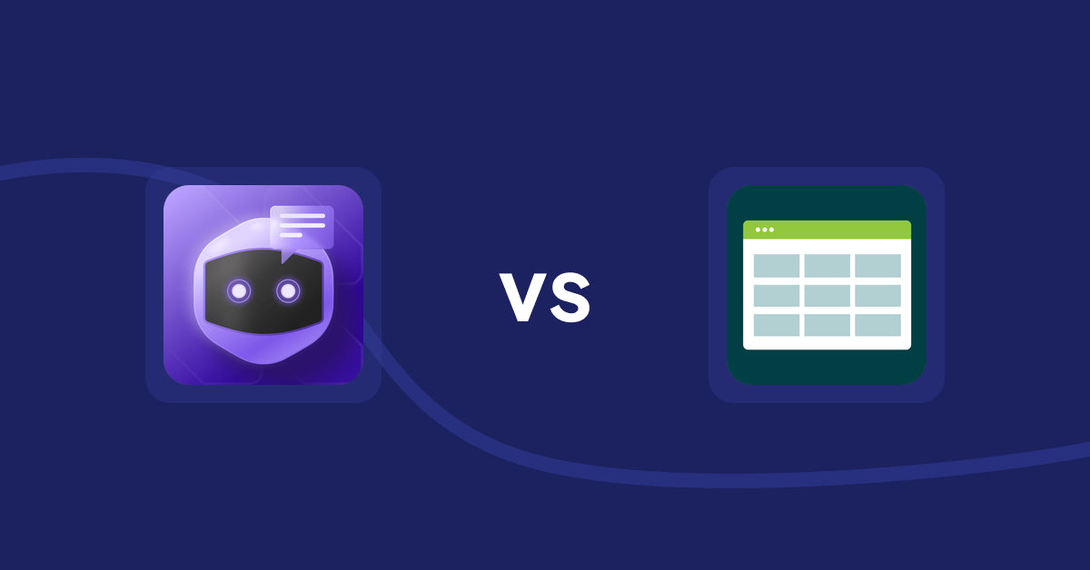 Shopify Product Display Apps: ChatGPT AI Content Generator vs. Product Table