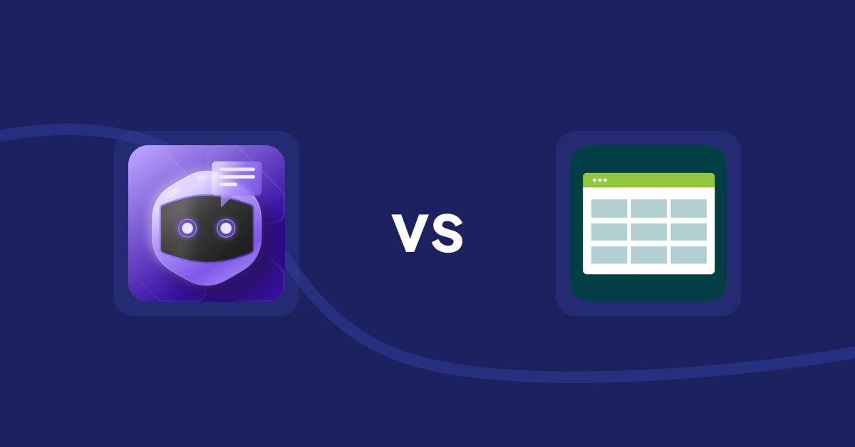 Shopify Product Display Apps: ChatGPT AI Content Generator vs. Product Table