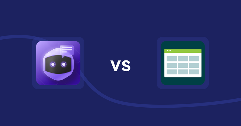 Shopify Product Display Apps: ChatGPT AI Content Generator vs. Product Table