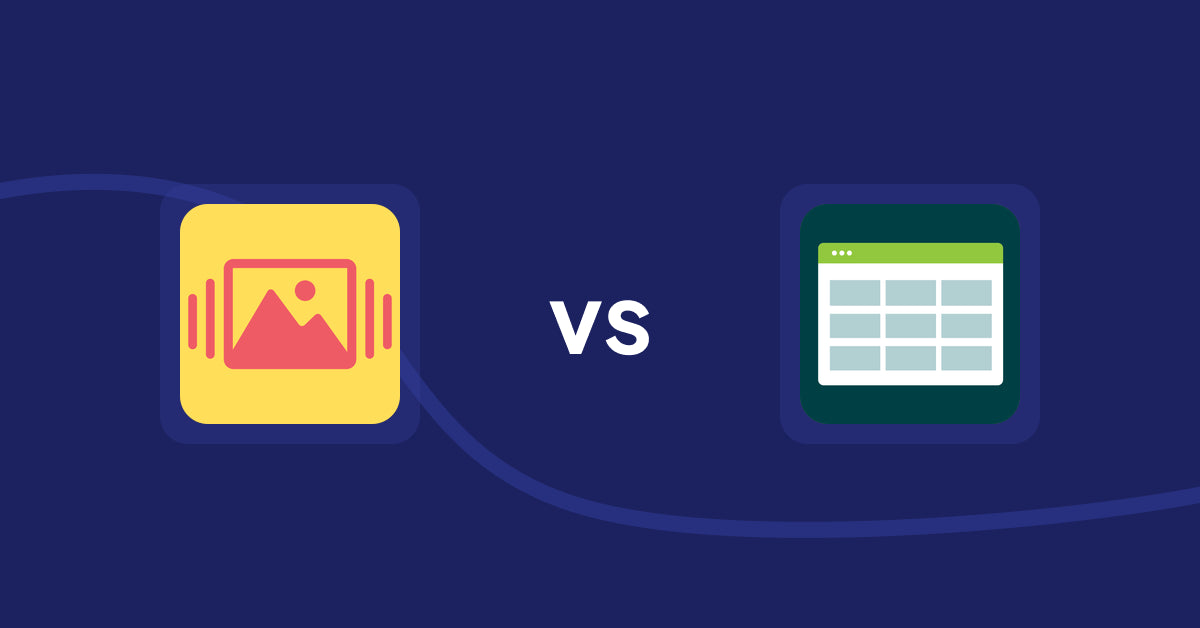 Shopify Product Display Apps: Slidy Testimonial Carousel vs Product Table