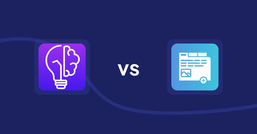 Shopify Product Display Apps: GoWise: AI Product Description vs. Advanced Product Tabs