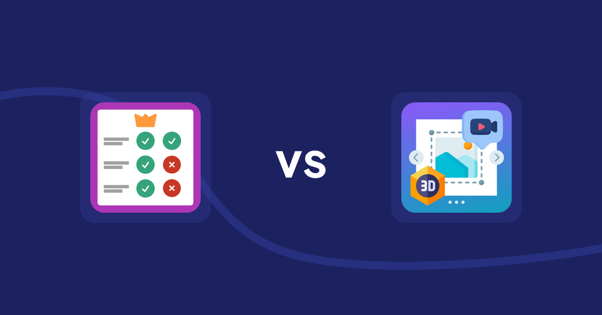 Shopify Product Display Apps: Pretty Comparison Tables vs. ProductSlider Pro
