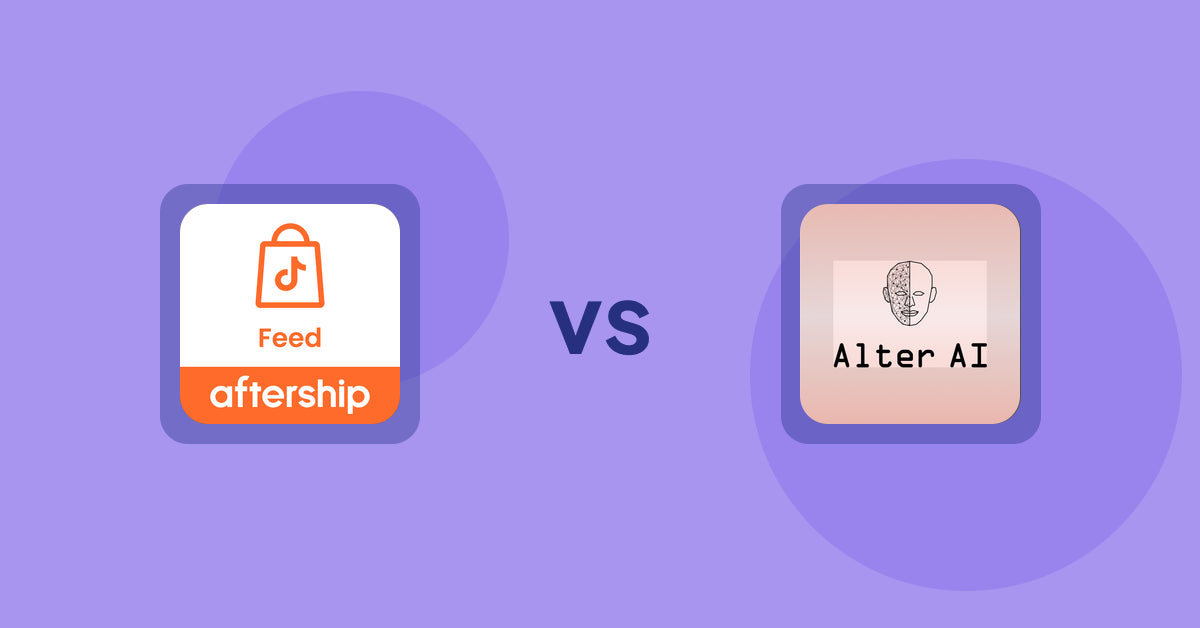 Shopify Product Display Apps: AfterShip Feed for TikTok Shop vs. Alter AI Virtual Try-On