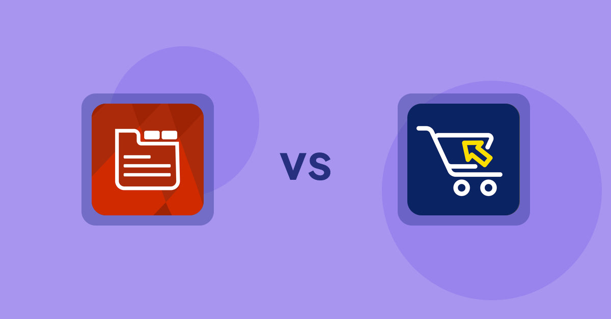 Shopify Product Display Apps: Tabs: SEO Product Tabs with AI vs Swift B2B Cart / CSV Upload