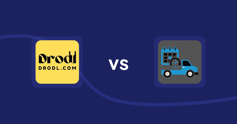 Shopify Product Display Apps: Drodl: Hide SoldOut Products vs H3 Estimated Delivery