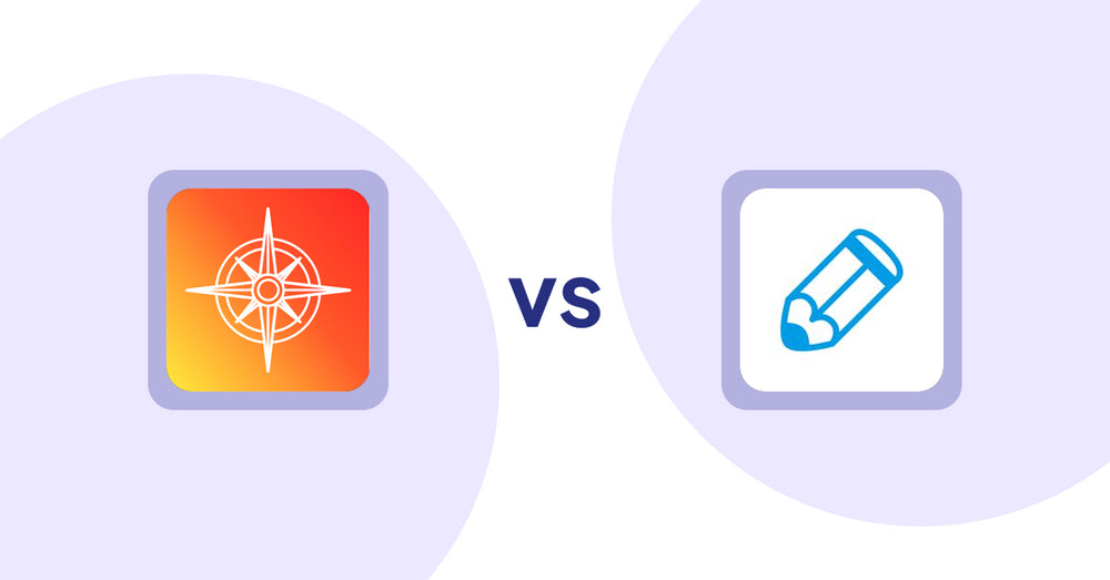 Shopify Product Display Apps: Compass Navigation vs Writer Sofia