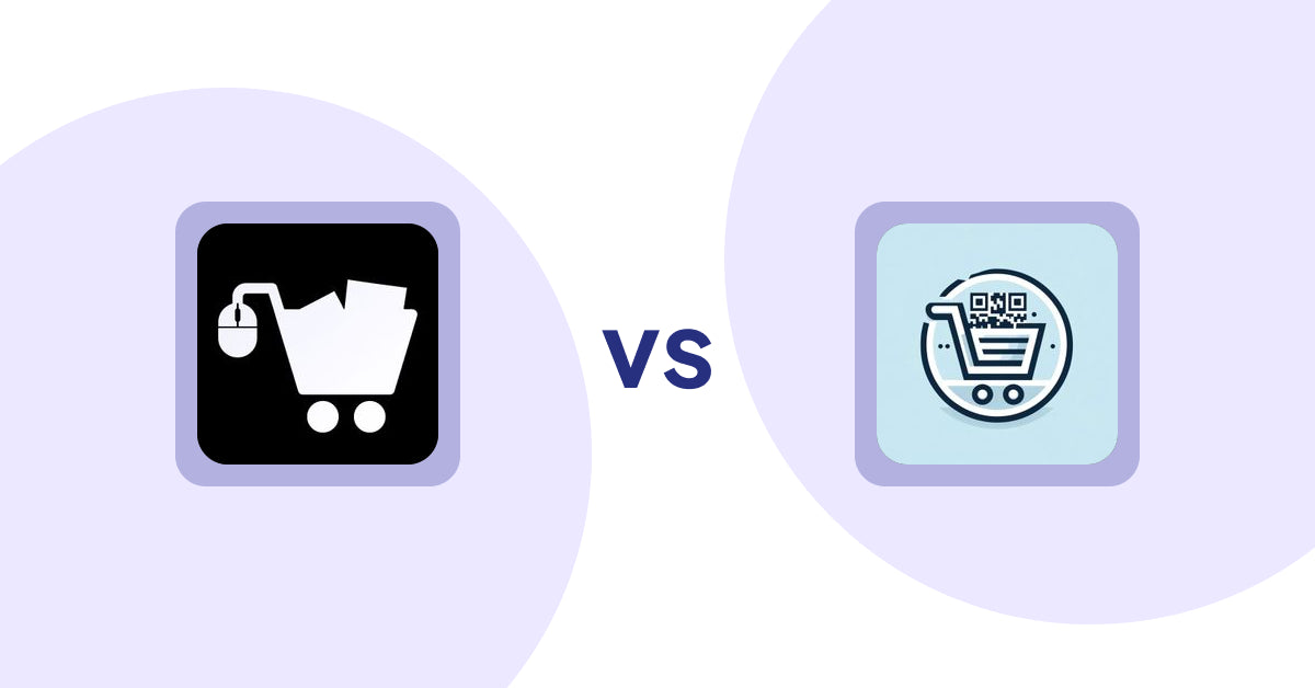 Shopify Product Display Apps: LM Add To Cart Sticky vs QR Cartify