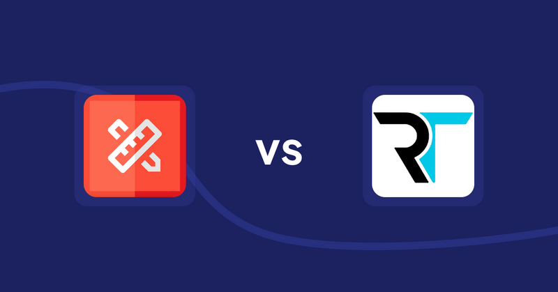 Shopify Product Display Apps: RT: Size Chart, Size Guide vs. Cost Per Item