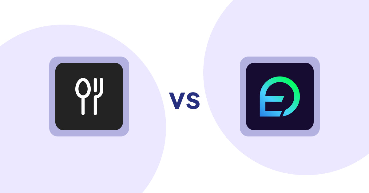 Shopify Product Display Apps: ServeUp ‑ Restaurant Menu vs EasyDisplay: Product Showcase