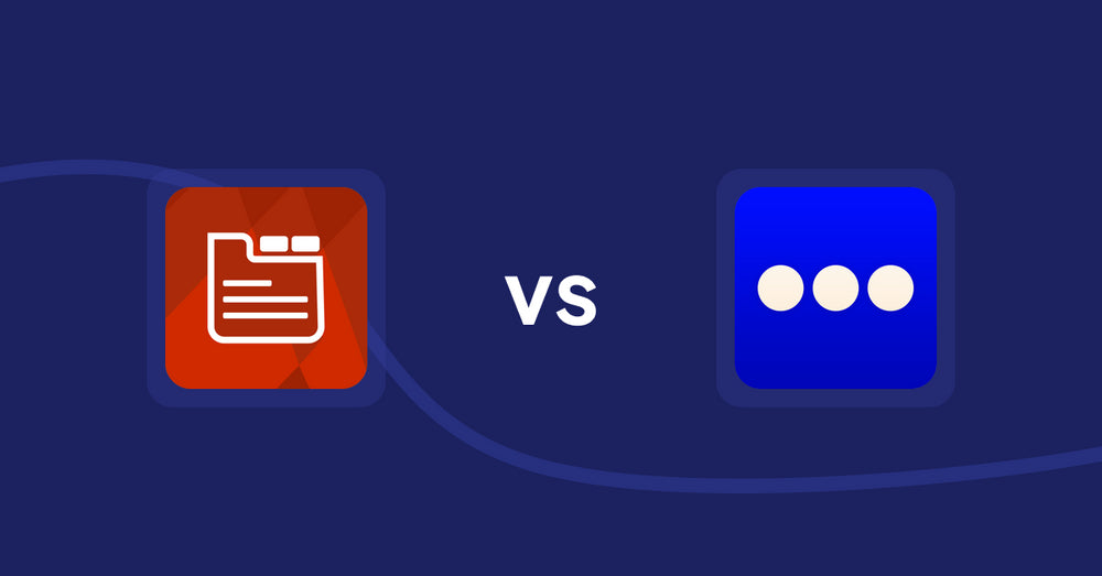 Shopify Product Display Apps: Tabs: SEO Product Tabs with AI vs. Vario ‑ Variation Swatches