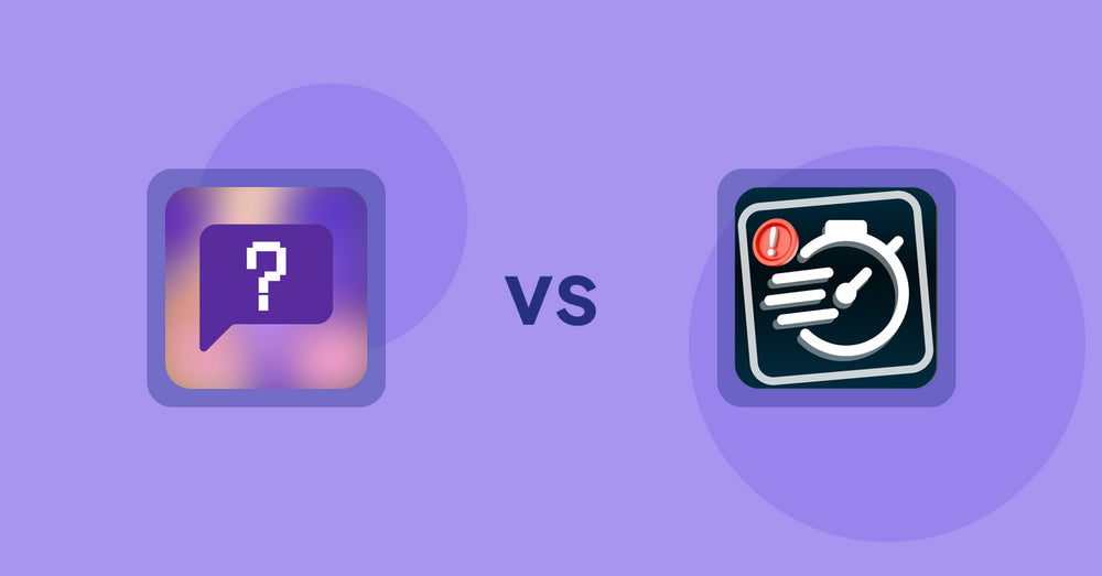 Shopify Product Display Apps: FAQbucket ‑ Help Center & FAQ vs Urgency! Low Stock Counter