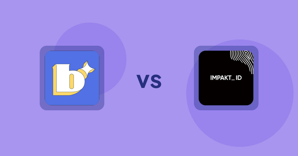 Shopify Product Display Apps: Because: CRO + Personalization vs IMPAKT ID: fashion CO2 tracker