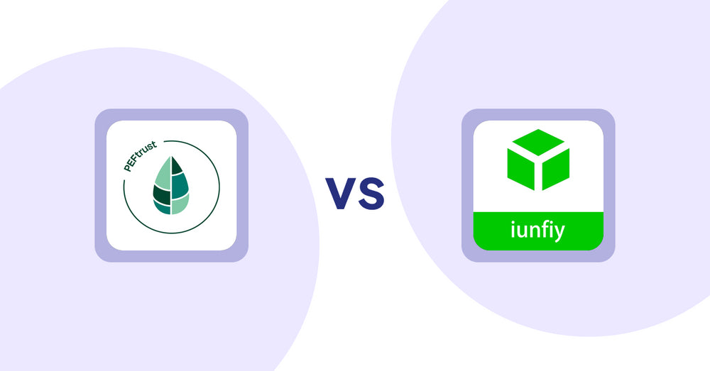 Shopify Product Display Apps: Peftrust vs iunfiy • Related Products