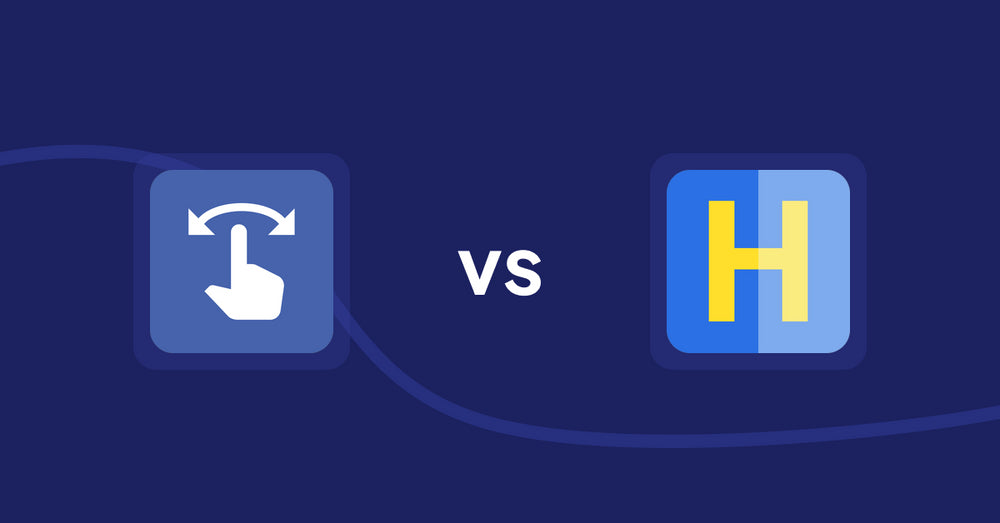 Shopify Product Display Apps: HypeSwipe: Swipes to Sales vs HiVar : Hide Sold Out Variants