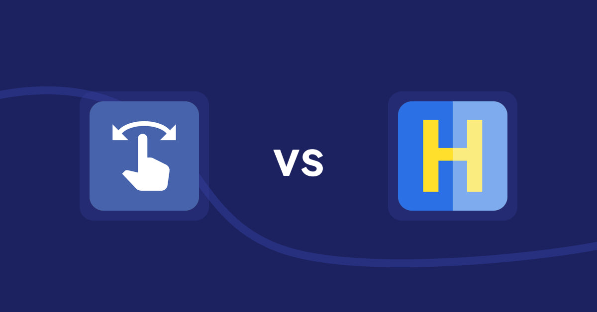 Shopify Product Display Apps: HypeSwipe: Swipes to Sales vs HiVar : Hide Sold Out Variants