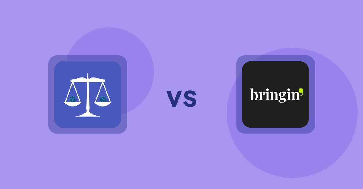 Shopify Product Display Apps: Equate ‑ Product Compare vs Bringin