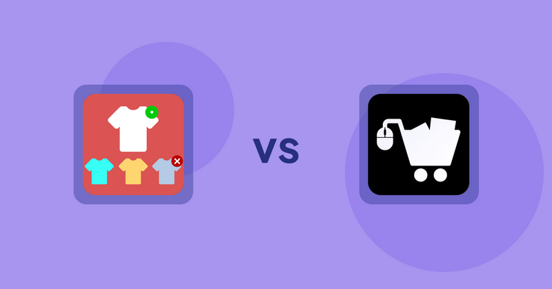 Shopify Product Display Apps: ST: Product & Collection Sort vs. LM Add To Cart Sticky
