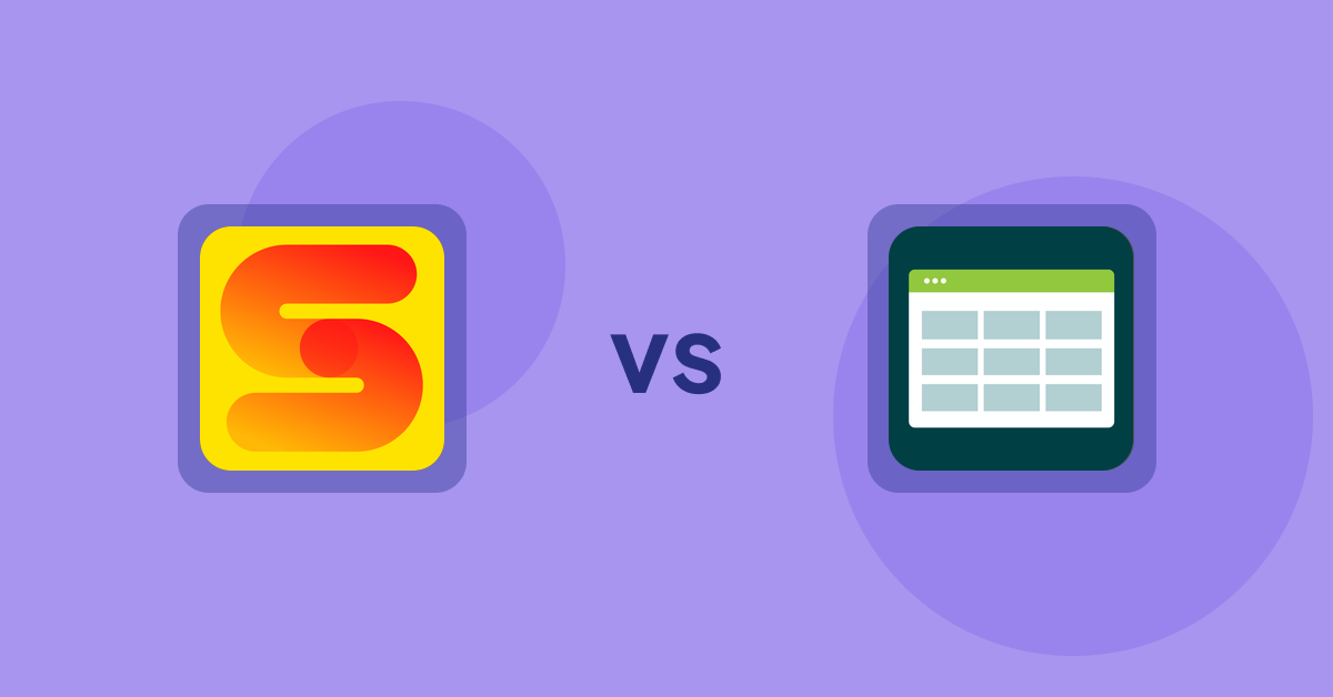 Shopify Product Display Apps: ST: Inventory & Sold Count Pro vs. Product Table