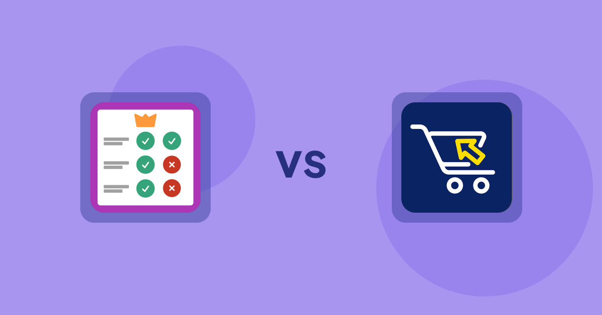 Shopify Product Display Apps: Pretty Comparison Tables vs Swift B2B Cart / CSV Upload