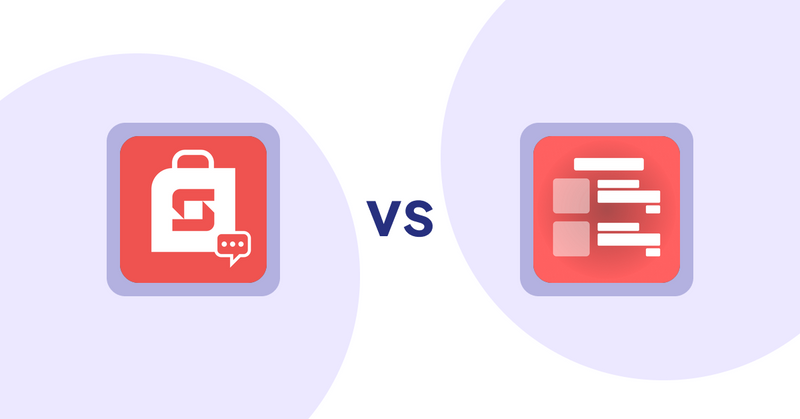 Shopify Product Display Apps: Stackend: Customer Community vs Menulog