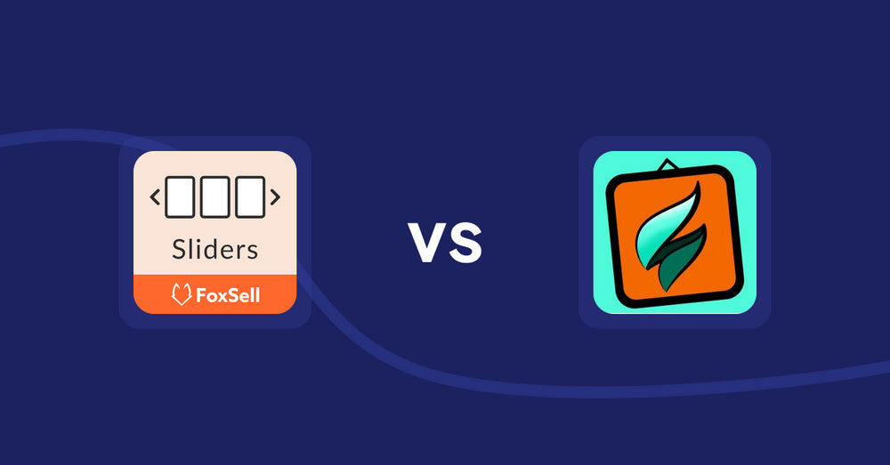 Shopify Product Display Apps: FoxSell Slider & Carousel vs SMART ‑ Art Product Builder