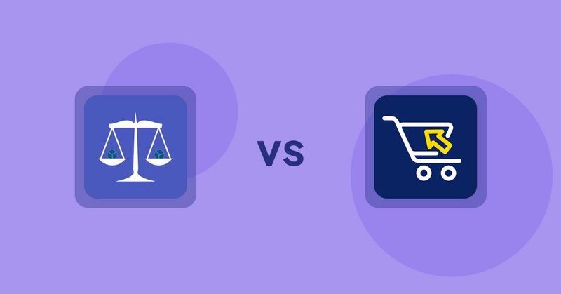 Shopify Product Display Apps: Equate ‑ Product Compare vs Swift B2B Cart / CSV Upload